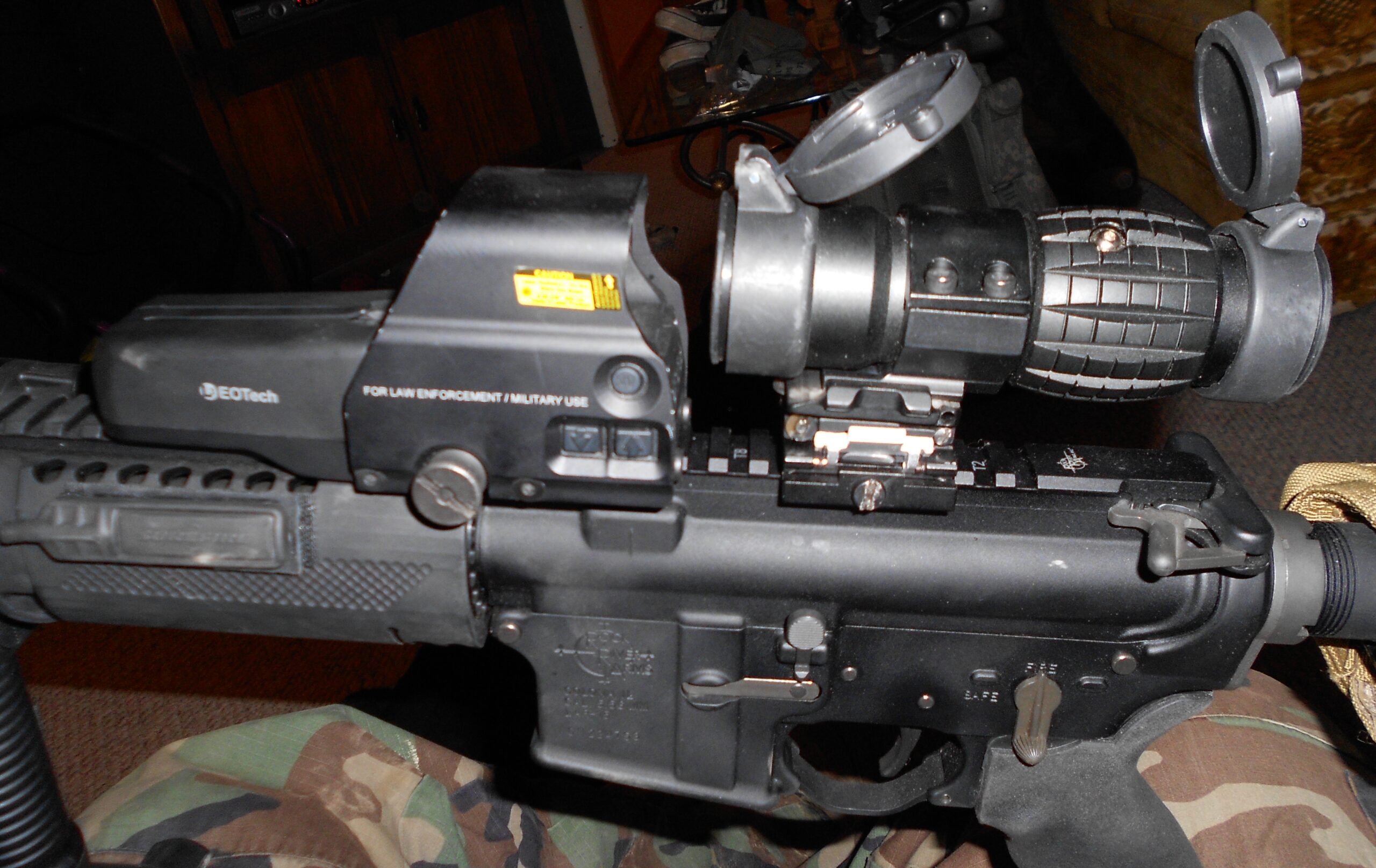 Eotech 557 and magnifier