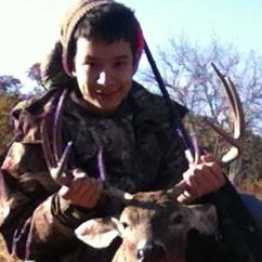 My son gets his first buck!