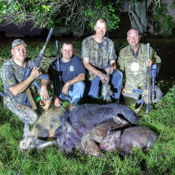 Thermal hog hunt on video with the Silencer Shop and Lonestar boars