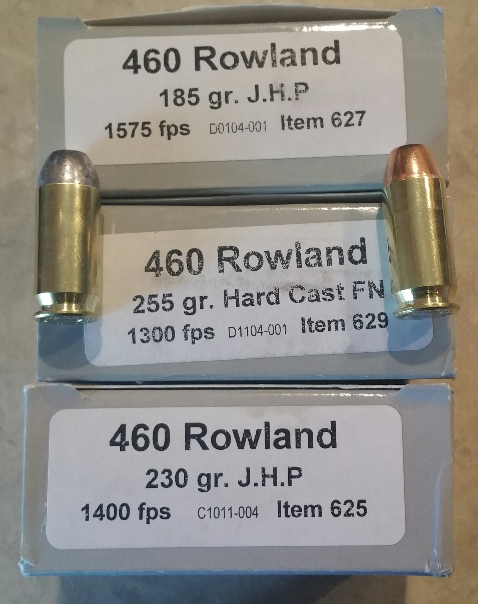 Underwood Ammunition 460 Rowland Chronograph Results